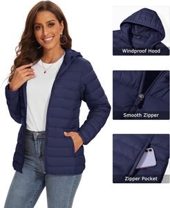 <b>Reversible</b> Women's Puffer <b>Jacket</b> Dual Color Multi-Functional Winter Wear - Product Image 5