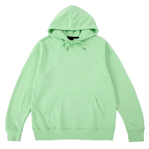 Sweat-shirts à capuche unisexes personnalisés avec logo brodé sur le devant, en tissu thermique uni, décontractés, pour l'hiver, respirants, à séchage rapide, en polyester/coton - Product Image 1