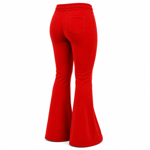 Pantalones Deportivos de Campana para Mujer con Logotipo Personalizado, Estilo Chic Y2K, Pantalones de Campana de Color Sólido, Pantalones Deportivos de Campana de Moda Premium para Mujer - Product Image 3