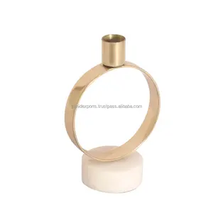 Support de bougie en métal moderne pour la décoration de table, activités religieuses de Noël, fait à la main, Zahid Exports - Product Image 1