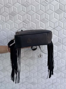 2026 Latest Fashion Hand Tooled Carving Leather Fringe Handbag Cowhide Fur Gypsy Boho Vintage Handmade Cross body <b>Shoulder</b> Bag - Product Image 5