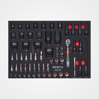Solution d'outils de montage et de démontage de boîte de vitesses de 242 pièces avec armoire à outils à roulettes