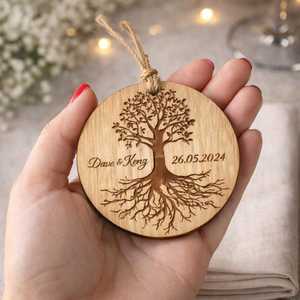 Decorative Handmade Wooden Christmas Ornaments Laser Engraved Hanging Tree Decor Modern Holiday Home Decor Christmas Gift - Product Image 3
