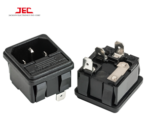 เต้ารับขาเข้าของ C14 JEC พร้อมปลั๊กและซ็อกเก็ตที่ใส่ฟิวส์แบบ10A ที่ IP41การจัดอันดับ /cul สำหรับใช้ในที่พักอาศัย - Product Image 3