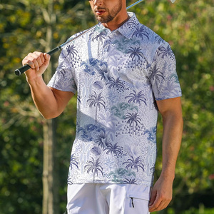 Camiseta de Golf Deportiva para Hombre con Bolsillo, Logotipo Personalizado, Control de Humedad, Tejido Transpirable, Impresión Digital para Rendimiento - Product Image 4