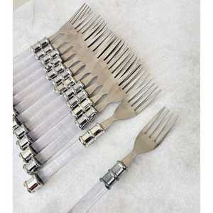 Ensemble de fourchettes à dîner en acier inoxydable au design moderne, anti-rouille, vaisselle de cuisine - Product Image 1