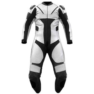Traje de Motocicleta para Hombre al por Mayor, Diseño Personalizado, de Alta Calidad, en Cuero, Resistente al Viento y Protector, para Carreras de Motos - Product Image 3