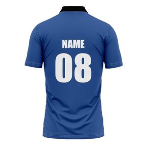 Camiseta de Cricket Personalizable para Hombre, 100% Mezcla de Poliéster y Algodón, Manga Corta, Impresión Digital, Cuello Redondo/Clásico, para Entrenamiento de Equipo - Product Image 6