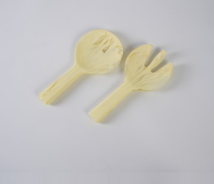 Cuillère à thé en résine, design classique, manche court, finition miroir naturelle, capacité personnalisée, compatible lave-vaisselle, pour fêtes, durable, LMB - Product Image 3