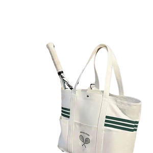 Sac de raquette en toile surdimensionné, personnalisable avec logo et couleur, capacité 50-70L, design à blocs de couleur au fond, pour le badminton - Product Image 6