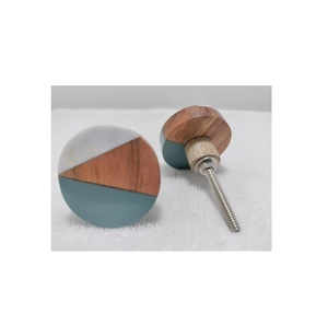 100% Handmade Drawer Knob <b>Large</b> Size Custom Manufacturer Furniture Handle Knob Wood Resin Knob Wholesale Supply - Product Image 4