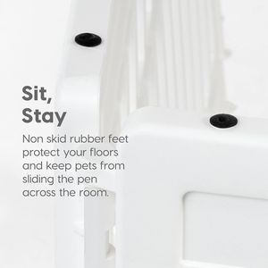 Recinto per Cani a 4 Pannelli da 24 Pollici con Porta 35 X 35 X 24, Box per Cuccioli, Recinzione per Animali Domestici da Interno per Cuccioli/Cani di Piccola Taglia - Product Image 4