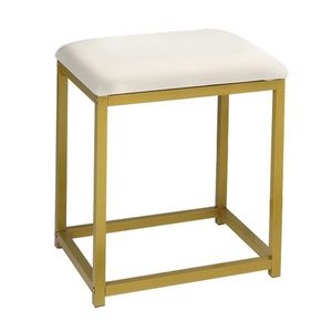 FCH Large Makeup Vanity Set with 9 LED Bulbs Cushioned <b>Stool</b> 3 Storage Shelves 4 Drawers <b>Dressing</b> <b>Table</b> and Dresser D - Product Image 5