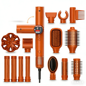 อุปกรณ์จัดแต่งทรงผมปี 2026 หัวเปลี่ยนได้ 14 แบบ เครื่องจัดแต่งทรงผมแบบลมร้อน 14in1 เซรามิก 1400W มอเตอร์ไร้แปรงถ่าน พร้อมระบบหมุนและเคลือบเซรามิก - Product Image 6