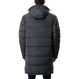 Abrigos Largos de Invierno para Hombre, Chaqueta Acolchada Ligera, Chaqueta de Invierno Cálida, Aislada e Impermeable con Capucha, Informal para Clima Frío - Product Image 2