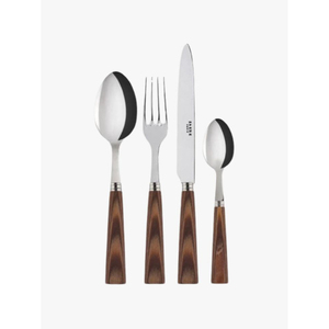 Classic Metal Flatware Set With Cream Resin Handles High <b>Mirror</b> Polish Dishwasher Safe For Wedding <b>Tabletop</b> Dinnerware - Product Image 2