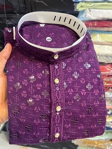 Premium Quality Maruti Fashion <b>Men's</b> Traditional Indian Ethnic Festive And Wedding Wear Rayon Embroidered <b>Kurta</b> Pyjama Set - Product Image 2