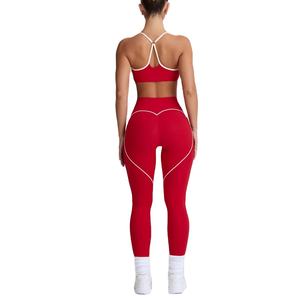 Soutien-gorge et legging sans couture 2 pièces personnalisés ensemble de yoga de remise en forme leggings d'entraînement pour femmes ensembles de yoga pour femmes - Product Image 6