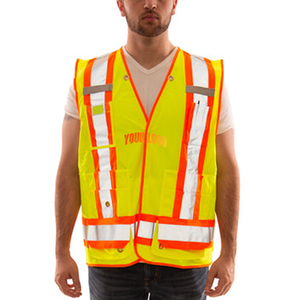 Chaleco de seguridad reflectante para construcción, chaleco de trabajo de alta visibilidad con cinta reflectante, chaleco de seguridad multibolsillos para trabajadores de carreteras - Product Image 3