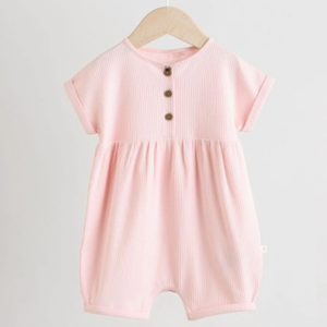 Mono de algodón orgánico para bebés niñas, con estampado personalizado, ropa de bebé, pelele para recién nacidos, venta al por mayor en India. - Product Image 5