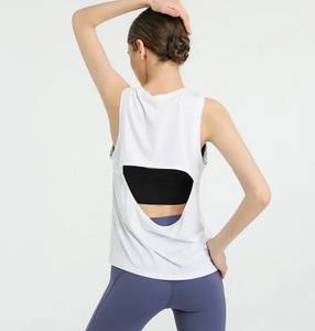 Blusa Deportiva Holgada sin Mangas para Fitness, Chaleco Deportivo Informal, Top de Punto de Secado Rápido para Yoga, Entrenamiento, Running y Deportes - Product Image 5