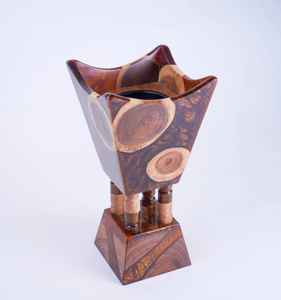 Indian Supplier Traditional Arabic Wooden Bakhoor <b>Burner</b> Resin Wooden Aromatherapy Diffuser Catalytic <b>Fragrance</b> Incense <b>Burner</b> - Product Image 2