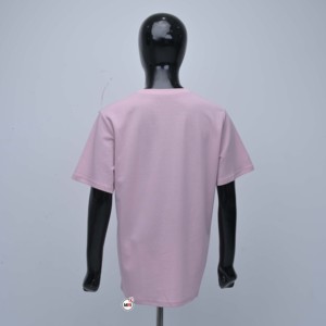 T-shirt personnalisé rose en coton pour femme, manches courtes, col rond, imprimé pailleté, décontracté, style maillot pour homme, coupe régulière, motif original - Product Image 2