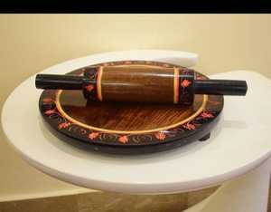 Traditional Wooden Chakla Belan Set for Indian Cooking-Non-Stick Eco-Friendly Dishwasher Safe - Product Image 3