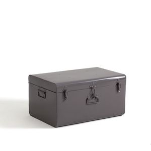 Luxury Metal <b>Storage</b> Trunk <b>Suitcase</b> Lockable Steel Box Portable Organizer Chest Industrial Vintage <b>Storage</b> Case for Home - Product Image 3