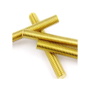 Industrial Brass Full Thread Stud Corrosion Resistant Threaded Rod for Secure <b>Fastening</b> Electrical and Plumbing Use - Product Image 4