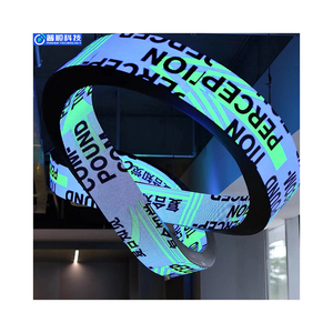 Pushunled p1.86 P2 p2.5 linh hoạt Màn hình hiển thị <span class=keywords><strong>LED</strong></span> cong sáng tạo linh hoạt mềm bảng điều chỉnh 360 độ hình trụ tròn trong nhà - Product Image 1
