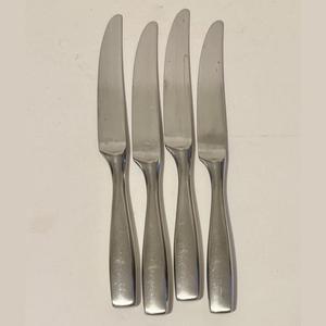 Ensemble de couteaux à beurre avec manche en bambou doré pour la restauration hôtelière, couteaux à dîner en acier inoxydable, vaisselle réutilisable pour la maison et le restaurant - Product Image 5