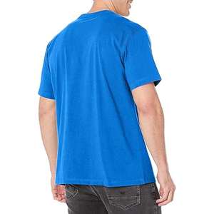 เสื้อยืดเปล่าแบบกำหนดเองสำหรับผู้ชาย ผ้าฝ้ายผสมโพลีเอสเตอร์ เนื้อหนา แขนเสื้อแบบริงเกอร์ คอกลม สวมใส่สบายๆ เสื้อยืดแบบริงเกอร์ - Product Image 6