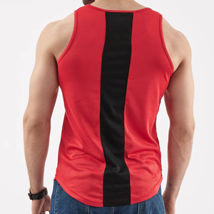 Camiseta sin Mangas con Cuello Redondo de Poliéster/Algodón Transpirable para Hombre, Personalizable, para Entrenamiento Físico y Fisicoculturismo, en Color Sólido - Product Image 6