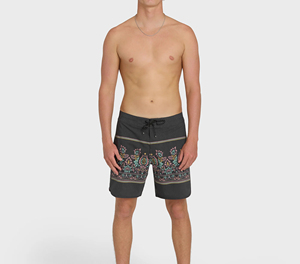 Private Label Solid Front Logo Surf <b>Shorts</b> Quick Dry Beachwear for Men - Product Image 1