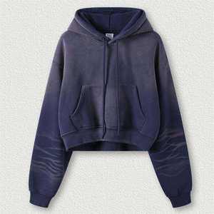 Chaqueta de Invierno para Hombre, Color Único, Estilo Exclusivo, Calidad Premium, con Cierre de Cremallera, Bolsillos, 100% Algodón Orgánico, 300g, Secado Rápido, Bordada - Product Image 4