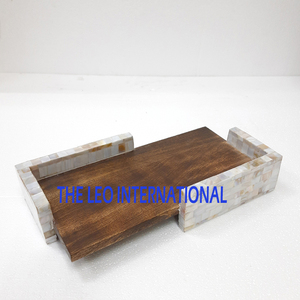 Plateau de service créatif en verre transparent et acier inoxydable avec poignée métallique pour fruits, légumes et aliments – Idéal pour la table - Product Image 5