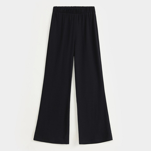 Pantalon d'été coupe bootcut pour femme, style hip-hop, en tissu polaire écologique, respirant, imperméable, avec cordon de serrage, taille haute, service OEM - Product Image 2