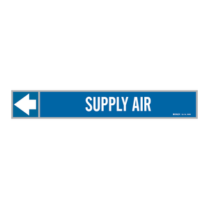 Etiqueta Autoadhesiva para Ductos de Aire Brady, Etiqueta de Identificación HVAC Duradera - Product Image 1