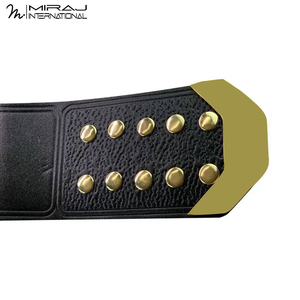 Cinturón de Campeonato de Alta Calidad, Nuevo, Moderno, Ligero, Resistente, Deportivo, Ajustable, de Cuero y Placa Metálica - Product Image 6
