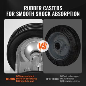 Kit per cancelli scorrevoli a 6 pezzi per impieghi gravosi, con ruota di tipo C e due rulli da 6 pollici per cancelli e finestre scorrevoli - Product Image 3