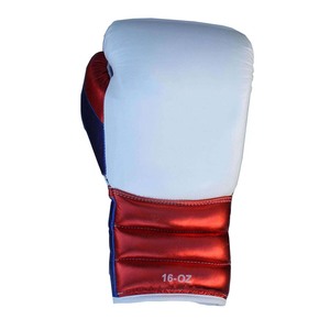 Gants d'entraînement de kickboxing en cuir de vachette respirant et durable, anti-humidité, antidérapants, avec logo personnalisé, lacets or et blanc pour la boxe - Product Image 5
