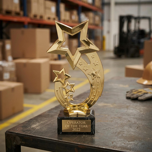 Trophée étoile avec base en bois – Trophée personnalisé pour événements sportifs, scolaires, d'entreprise, cérémonies de récompenses et d'hommages - Product Image 3
