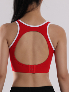 Wholesale Sexy Criss Cross Back Activewear <b>Top</b> Seamless Padded Running Yoga Sports Bra - Product Image 2