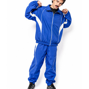 High Quality Custom Printed <b>Reflective</b> Zip up Nylon Polyester Windbreaker <b>Jacket</b> and Track Pants Set Tracksuit for <b>Men</b> - Product Image 1