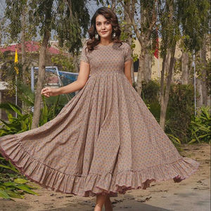 Magnifique Kurta indienne pakistanaise pour mariage d'hiver, en tissu rayonne, imprimé numérique, style Bollywood, pour fêtes et occasions décontractées - Product Image 1