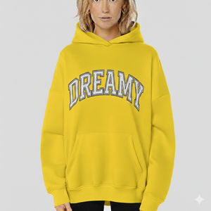 Sweat-shirts surdimensionnés pour femmes, personnalisables avec logo, hiver 2026, de haute qualité, unis, pour l'hiver - Product Image 6