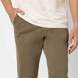 Joggers décontractés pour hommes, coupe droite ample, en mélange de coton doux, confortables et respirants, style urbain, pour le quotidien, taille haute, devant plissé - Product Image 4