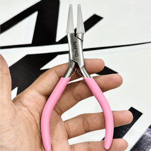 Pince à bec longue haute performance en acier inoxydable à pointe en nylon, anti-rayures, pour la fabrication de bijoux, le cintrage de fils et le sertissage artisanal - Product Image 1