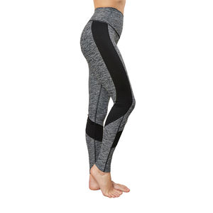 Leggings de sport taille haute unis avec poches, effet froncé aux fesses, 100% coton respirant et séchage rapide pour femme, idéal yoga et entraînement - Product Image 1